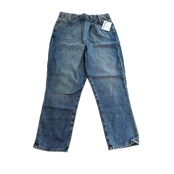 Frame Denim - FRAME Denim Le Original Overlap Cropped Jeans in Jett